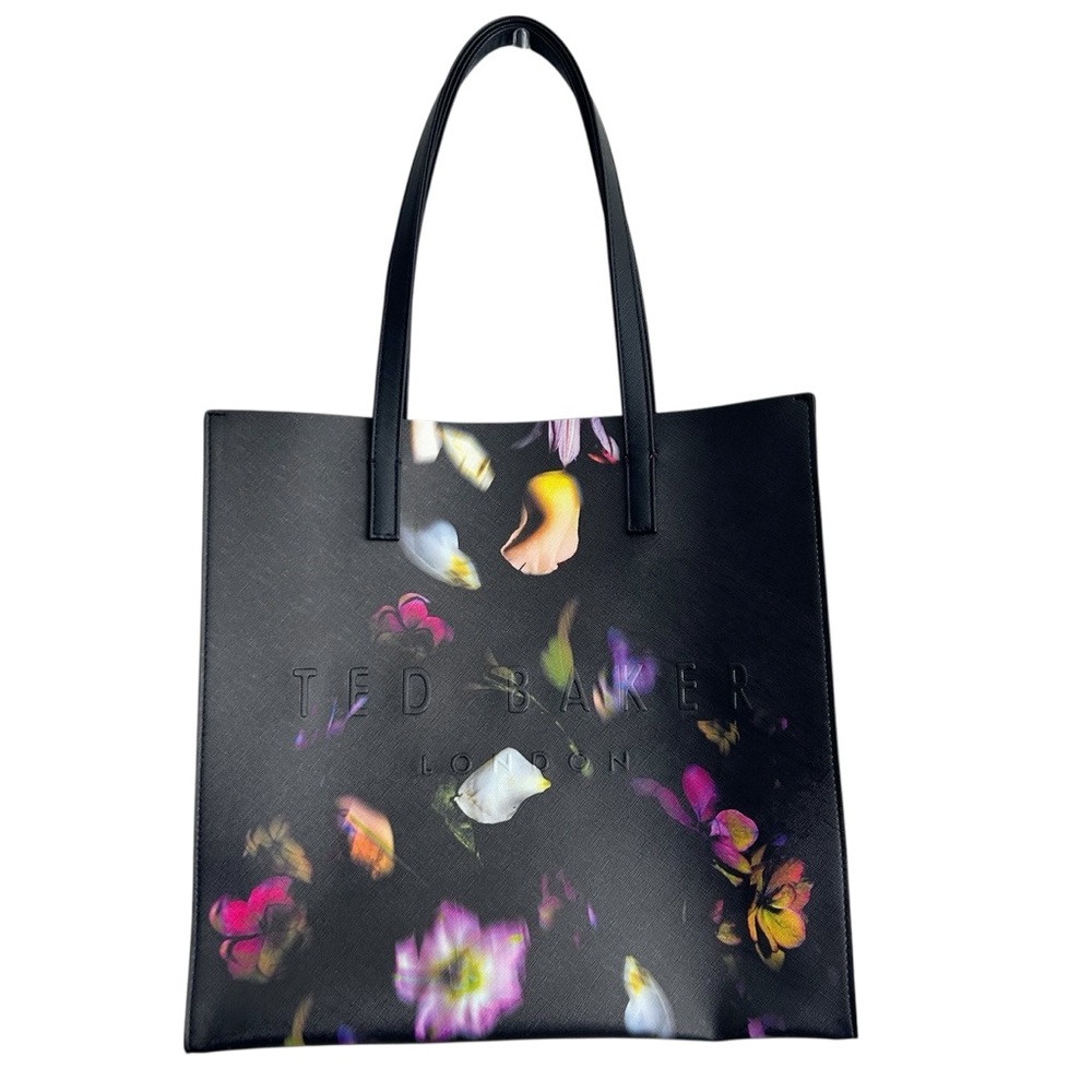 NEW Ted Baker London Soocon Black Floral Icon Tote Bag